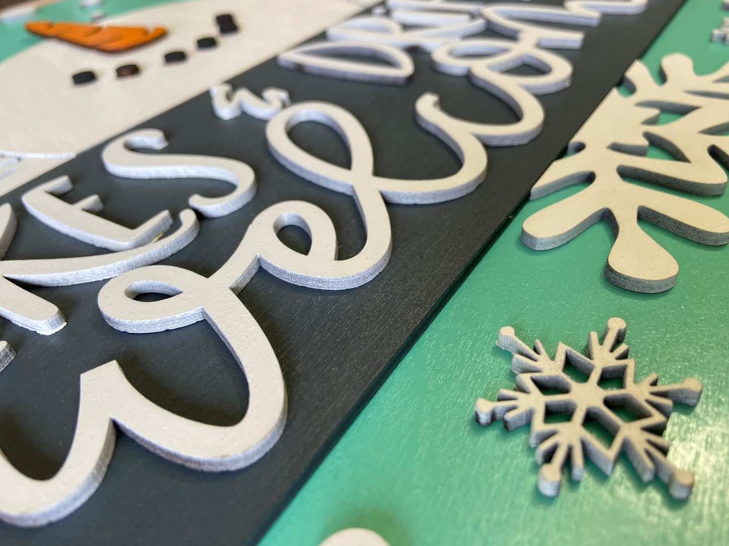 Snowman Door Hanger
