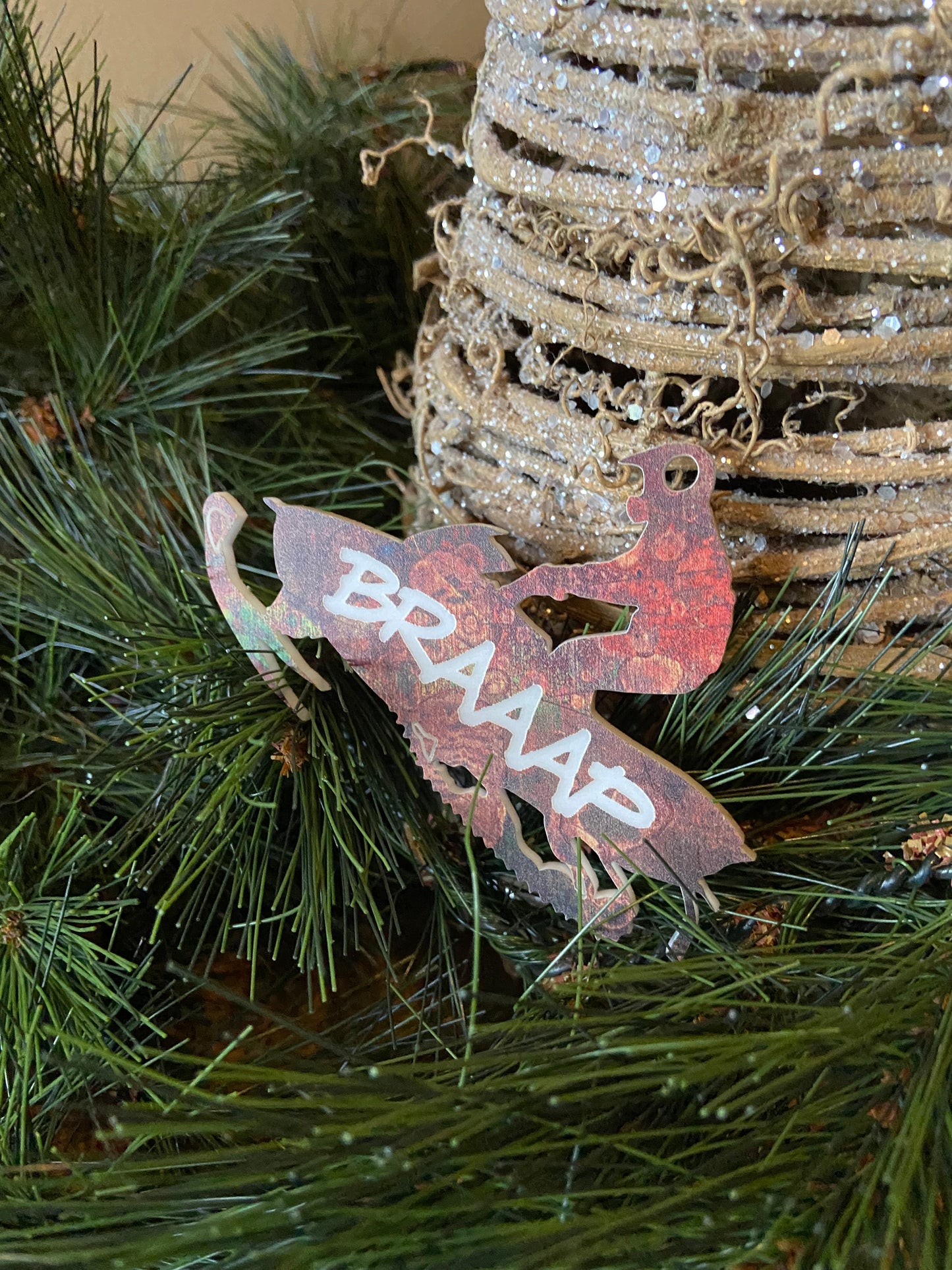 Braaap Snowmobile Christmas Tree Ornament