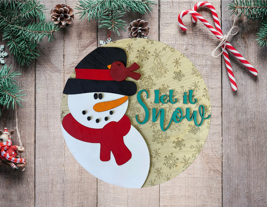 Let It Snow Door Hanger