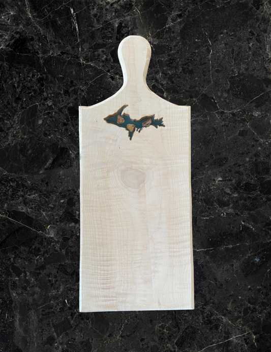 Upper Peninsula Curly Maple Charcuterie Board