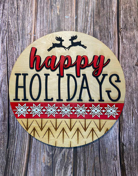 Happy Holidays Ugly Sweater Sign